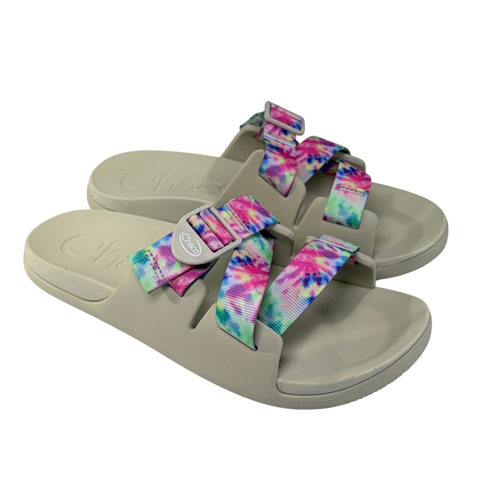 Chaco Chillos Slide Sandals Womens 10 Tie Dye Casual Hippie Boho Beach Summer - Picture 1 of 13